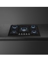 Placa Gas - SMEG PV375N, Cristal Negro, 72cm, 5 fuegos