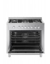 Cocina Gas - Vitrokitchen ST9060IB, 90 cm, Butano, Acero Inoxidable