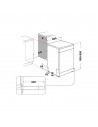 Lavavajillas Libre Instalación - WHIRLPOOL W7F HP43 X, Inox, Tercera Bandeja, 15 cubiertos