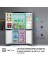 Nevera Multidoor - Hisense RQ5P470SEIE, Total No Frost, 178.5 cm, Inox