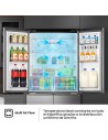 Nevera Multidoor - Hisense RQ5P470SEIE, Total No Frost, 178.5 cm, Inox