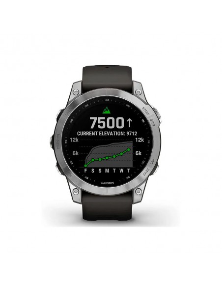 Smartwatch - Garmin  Fenix 7, Gris Plata