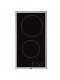 Placa Modular  Vitrocerámica - Beko HDMC32400TX, 2 Zonas, 30 cm, Negro, Marco Inox
