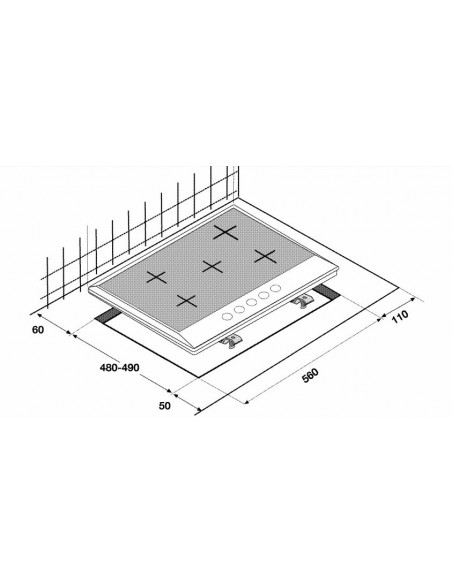 Placa Gas - Beko HIAW75225SL, 5...