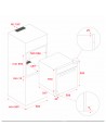 Horno Multifunción -  Teka HLB 8550, 60 cm, Hydroclean PRO, Vapor, Cristal Negro