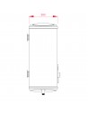 Termo Eléctrico - Teka SHS 100 Slim, Horizontal, 93 litros, Horizontal o Vertical, Display Digital, Blanco
