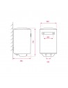 Termo - Teka EWH 50 C, 50 litros, Eficiencia C, Blanco, Vertical