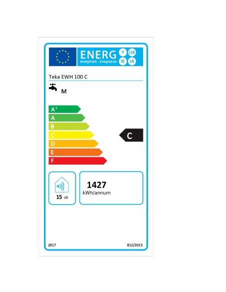 Termo - Teka EWH 100 C, Blanco, 100...
