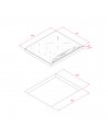 Placa Inducción - Teka  IZC 63630 MST, 3 zonas de cocción, Touch control Multislider, Biselada, Gris Piedra