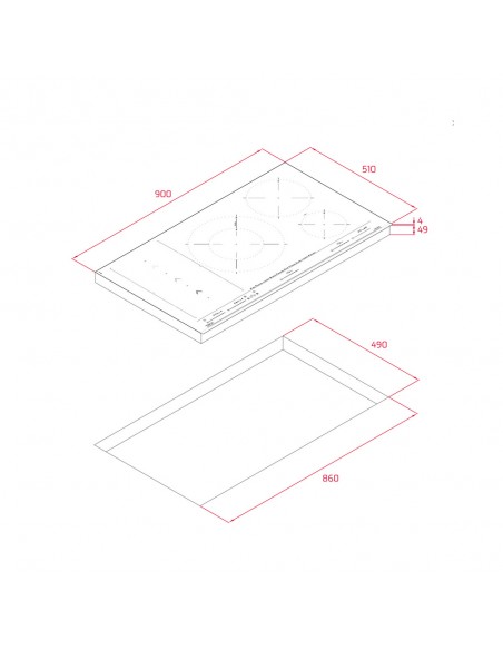 Placa Inducción - Teka IZS 97630 MST,...