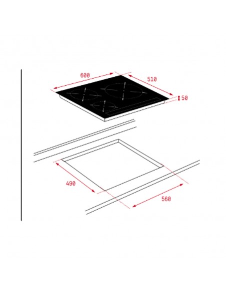 Placa Inducción - Teka IBC 63320 MSS...