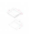 Placa Modular Induccion - Teka IZC 42400 MSP, 2 zonas, 45cm