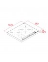 Placa Inducción - Teka IBC 63320 MPS BK, 3 zonas de cocción, MestrePaeller con zona de 32cm