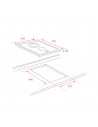 Placa Modular Vitrocerámica - TEKA TBC 32010 TTC BK, 30 cm, Negro