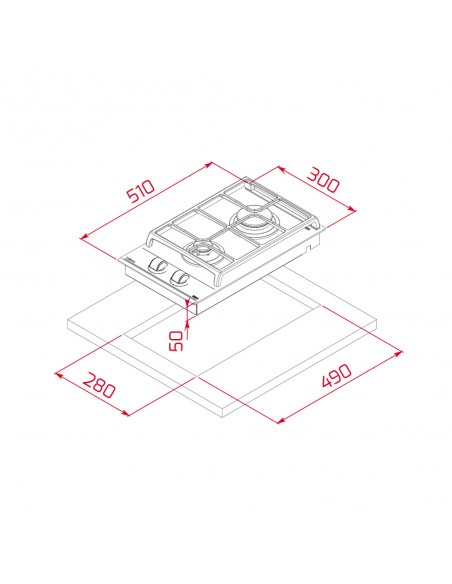 Placa Modular Gas - Teka GZC 32300...