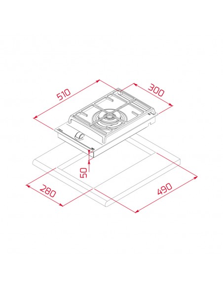 Placa Modular Gas - Teka GZC 31330...