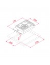 Placa Modular Gas - Teka GZC 31330 XBA, Un Fuego, 30 cm, Butano, Inyectores Gas Natural
