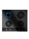 Placa Gas Natural - Teka GBC 64-G1 BM, 4 Fuegos, 60 cm, Negro Mate