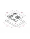 Placa Gas - Teka GBC63010KBN Natural, 3 zonas
