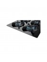 Placa Gas - Teka GBC 64002 KLN, Cuatro Fuegos, 60 cm, Natural, Negro