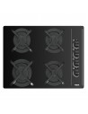 Placa Gas - Teka GBC 64003 KBA, Cuatro Fuegos, 60 cm, Butano, Inyectores Gas Natural