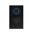 Placa Modular Gas Butano  -  Teka GBC 32000, 2 zonas, Cristal Negro