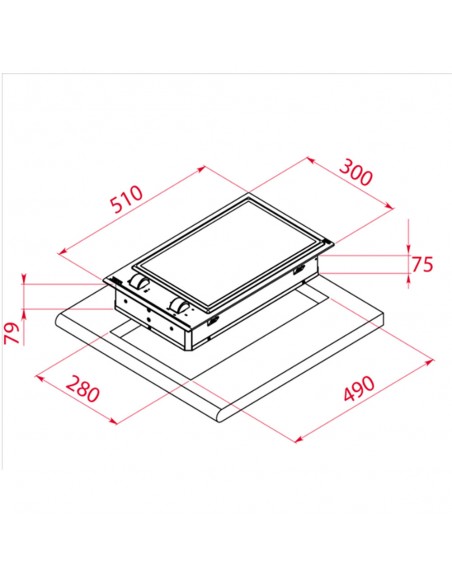 Placa Modular - Teka Teppan Yaki YZC...