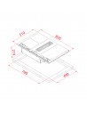 Placa Inducción con extracción - Teka AIR AFF 87601 MST,  6 zonas de cocción, Función Flex y HobToHood, 77cm., Negro