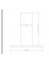 Campana Decorativa - Teka DHP 98760 Connect, 90cm, 888 m3/h, 55 dB, HobToHood y Conexión Wi-Fi, Inox