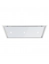 Campana Isla  - Teka DHT 97670 ROS, 90 cm, 67 dB, 634 m3/h, Mando a Distancia, Cristal Blanco