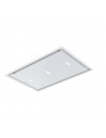 Campana Isla  - Teka DHT 97670 ROS, 90 cm, 67 dB, 634 m3/h, Mando a Distancia, Cristal Blanco