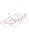 Campana Isla  - Teka DHT 97670 ROS, 90 cm, 67 dB, 634 m3/h, Mando a Distancia, Cristal Blanco