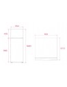 Frigorífico Dos Puertas - TEKA RTF 3200, Altura 165 cm, Anchura 55 cm, Blanco, Eficiencia energética E