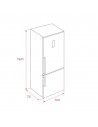 Combi Libre Instalación - Teka RBF 78725 , Cristal Negro, 1,92 metros,  No-Frost