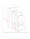 Combi Integrable - Teka  RBF 73350 FI, No-Frost, 1.77 metros