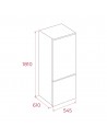 Combi Libre Instalación - TEKA RBF 3320, Inox, 181 cm, Ancho 55 cm, Eficiencia E