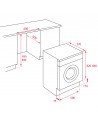 Lavadora Integrable - Teka LI5 1280 EUI, 8 Kg y 1200 RPM