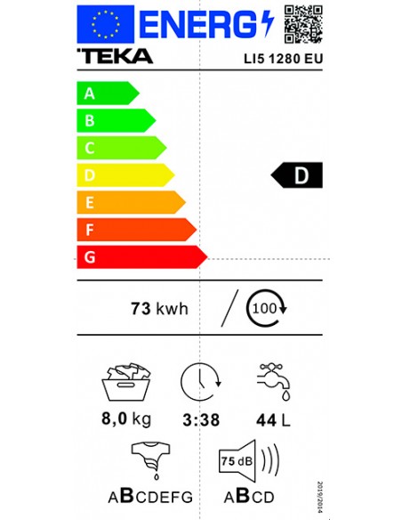 Lavadora Integrable - Teka LI5 1280...