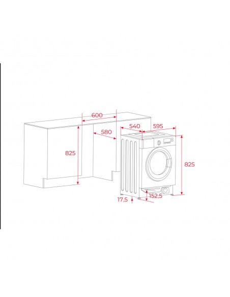 Lavadora Integrable - Teka LI6 1470,...