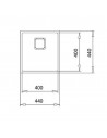 Fregadero - Teka FlexLinea RS15 40.40 M-XT, 50 cm, Triple Posibilidad de Instalación, PureClean, Silent Smart, Inox