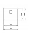 Fregadero - Teka FlexLinea RS15 71.40 M-XT, 80 cm, Triple Posibilidad de Instalación, PureClean, Silent Smart, Inox