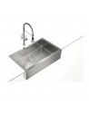 Fregadero - Teka American Pro 80 M-XP 1C Frontal, 80 cm, Inox
