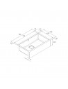 Fregadero - Teka American Pro 80 M-XP 1C Frontal, 80 cm, Inox