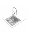 Fregadero - Teka Brooklyn 50 M-XP 1C, 50 cm, Inox