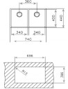 Fregadero Bajo Encimera- Teka Be Linea RS15 2C740, Inox