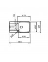 Fregadero - Teka Universe 50 T-XP 1C 1E Max, Reversible