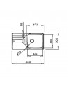 Fregadero - Teka Universe 50 T-XP 1C 1E Plus, Reversible