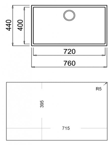 Fregadero TEKA Square 7240 TG Negro...
