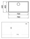 Fregadero TEKA Square 7240 TG Negro 115230015