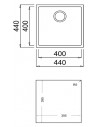 Fregadero TEKA Square 4040 TG Blanco 115230029